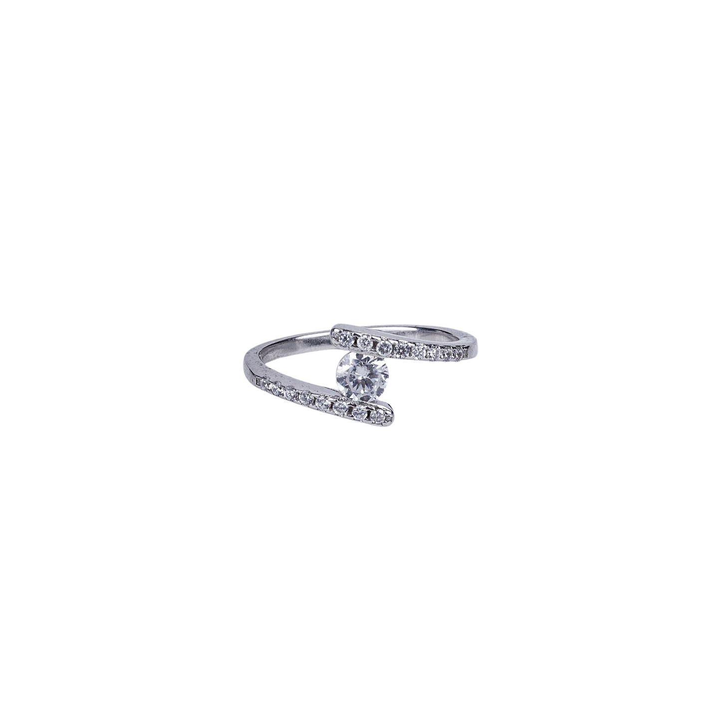 Pure Silver Moon Seed Ring