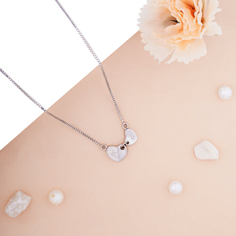 Pure Silver 2 Love Hearts Pendant