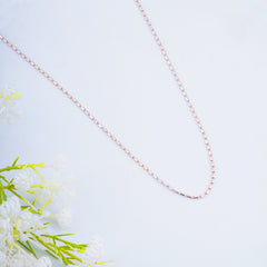 Pure Silver Rose Gold Block Chain