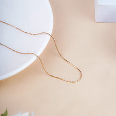 Pure Silver Rose Gold Twinflow Chain