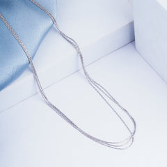 Pure Silver Starlight Layered Chain