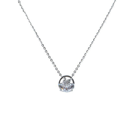 Pure Silver Crystal Pendant