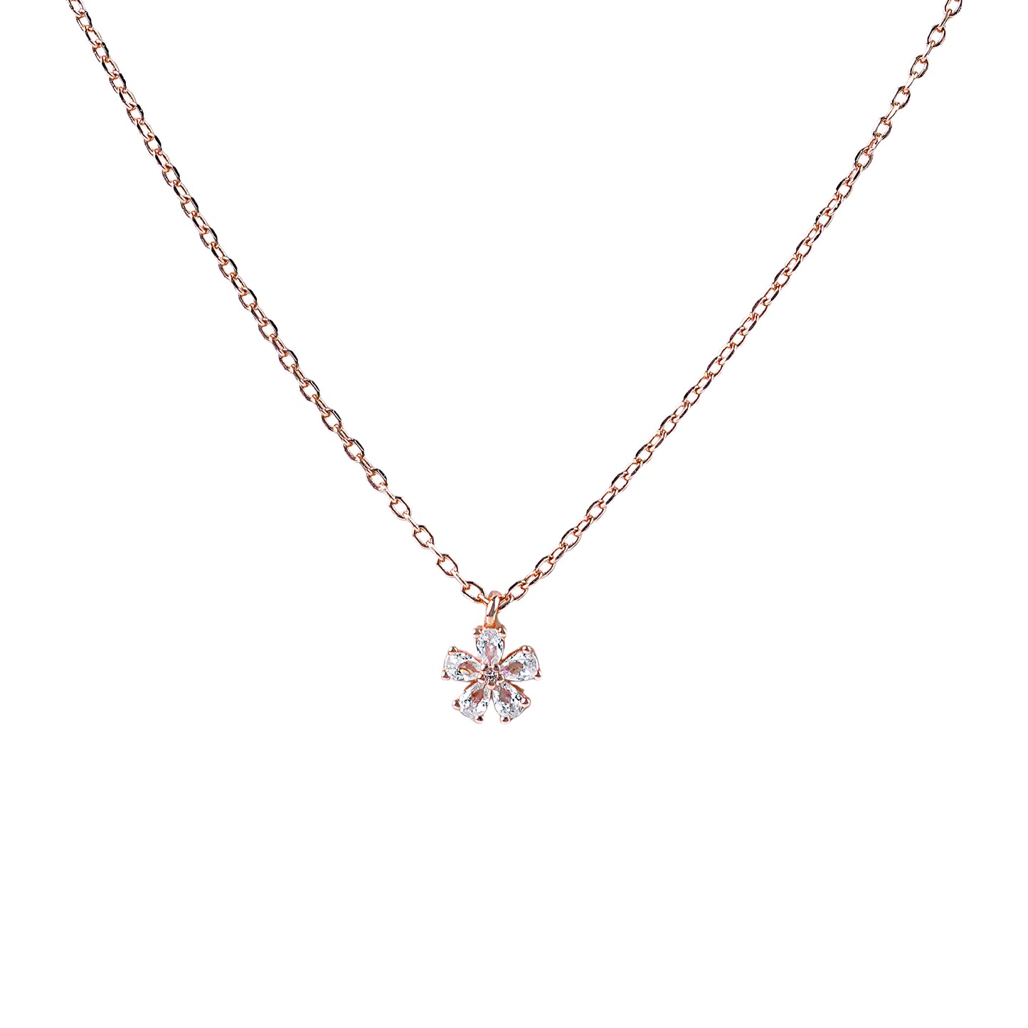 Pure Silver Rose Flower Pendant