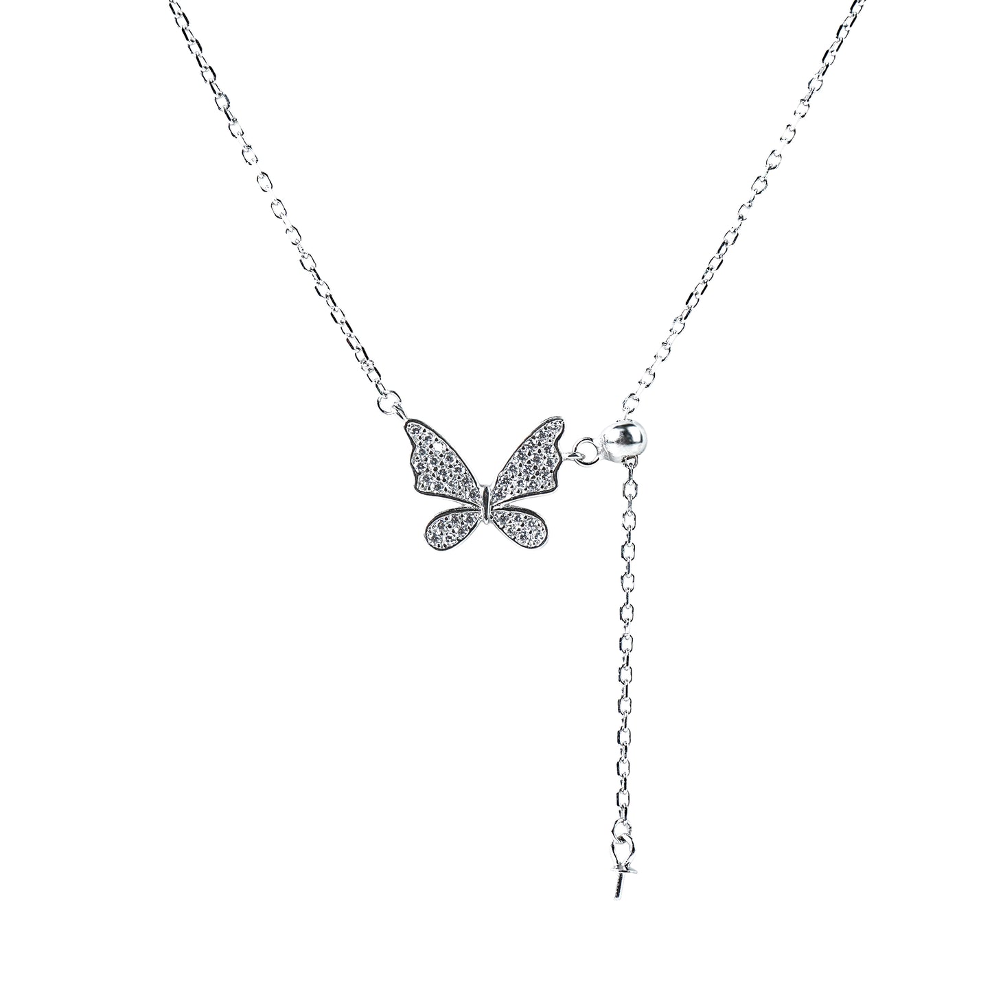 Pure Silver Whispering Wings Pendant
