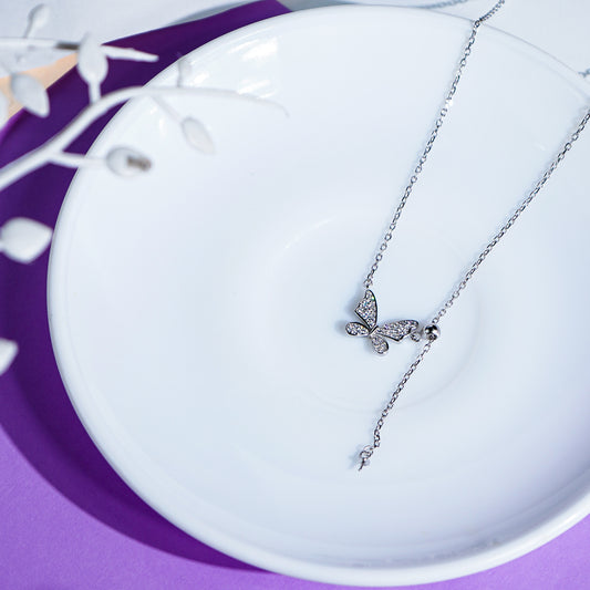 Pure Silver Whispering Wings Pendant