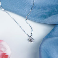 Pure Silver Flower Pendant