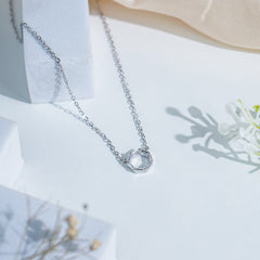 Pure Silver Hexa Glint Pendant