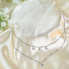 Pure Silver Cascade Pendant