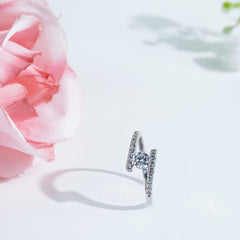 Pure Silver Moon Seed Ring