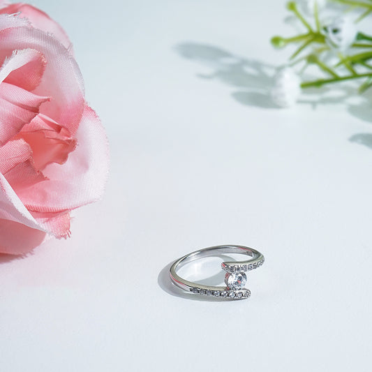Pure Silver Moon Seed Ring