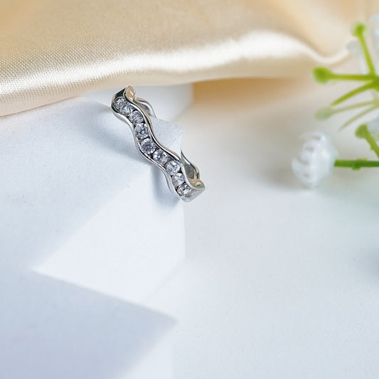 Pure Silver Glissandra Ring