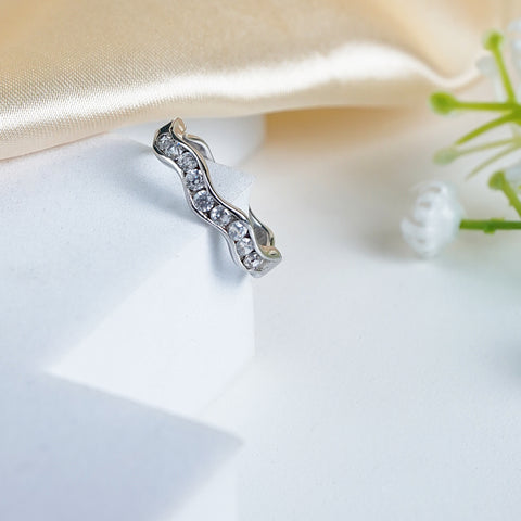 Pure Silver Glissandra Ring