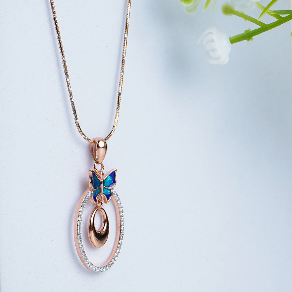 Pure Silver Butterfly Loops Pendant