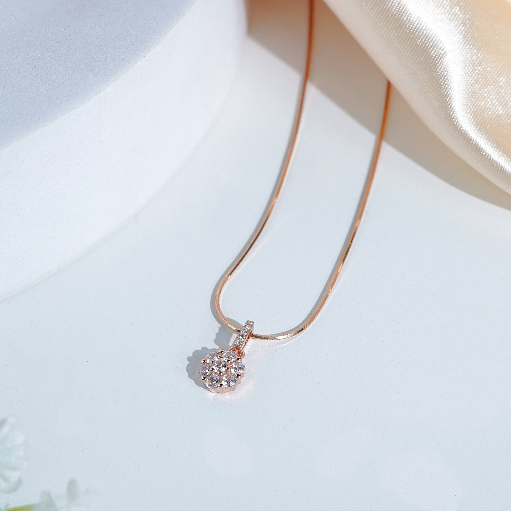 Pure Silver Rose Gold Royal Pendant