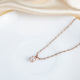 Pure Silver Rose Gold Lustrous Pendant