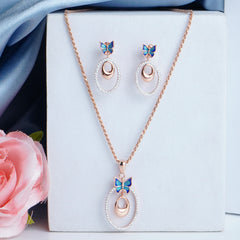 Pure Silver Butterfly Loops Set