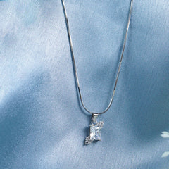 Pure Silver Square Prism Pendant