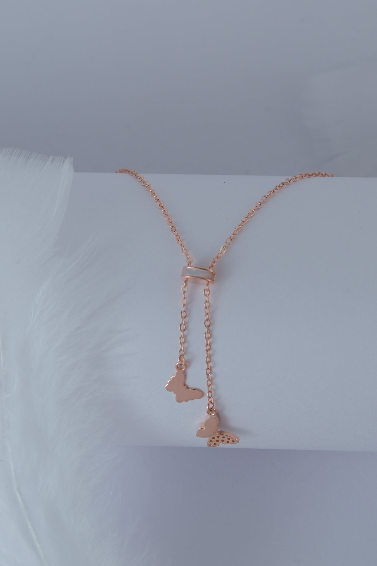 Pure Silver RoseGlide Wings Charm Pendant