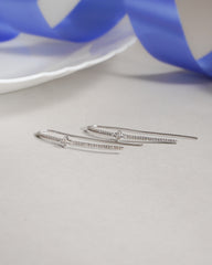 Fine Silver Threads Earrings