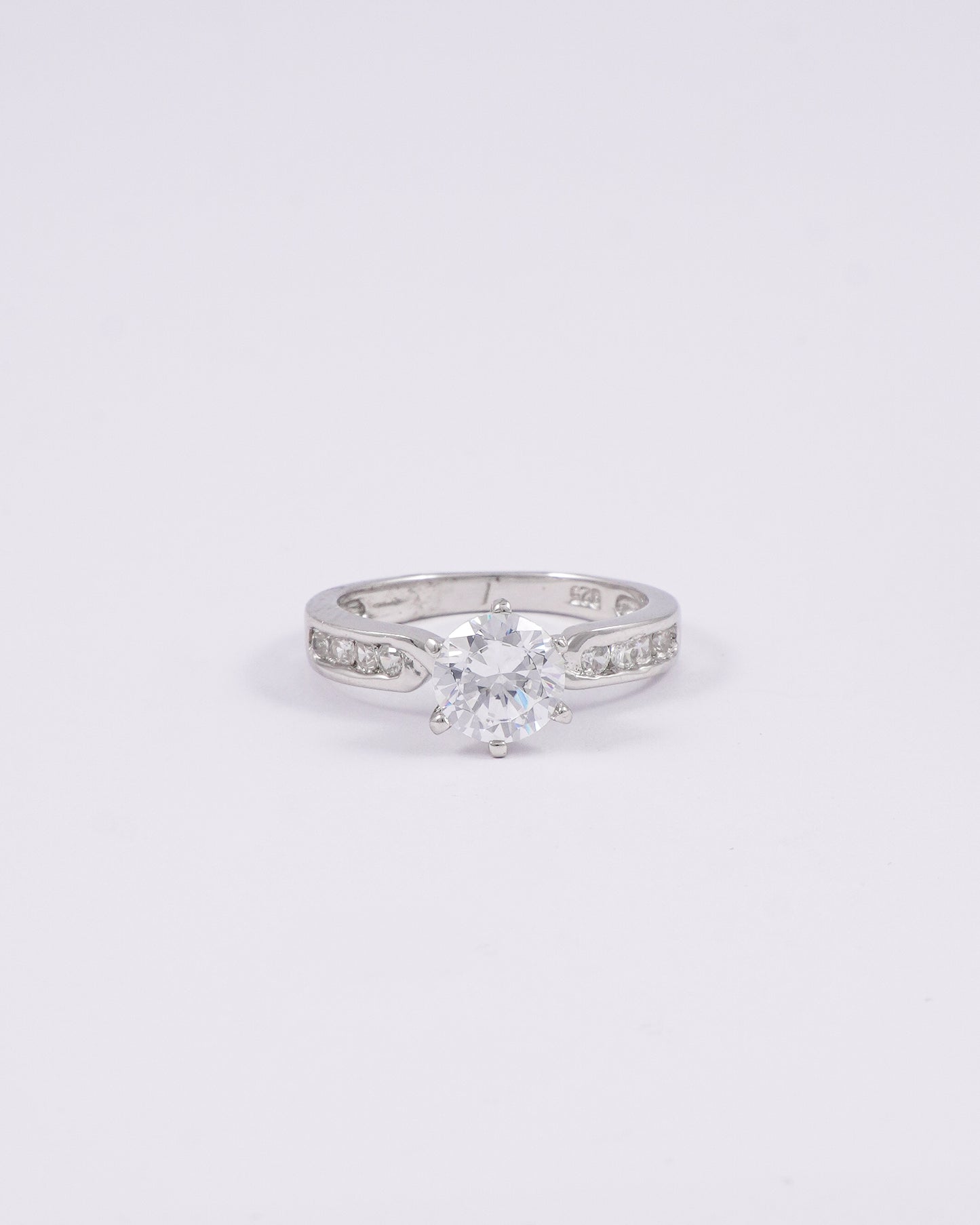 Silver Zircon Diamond Stylish Ring