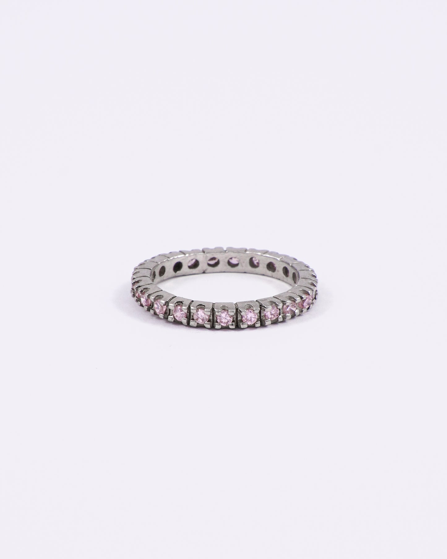Silver Rose Gold Twilight Diamond Ring