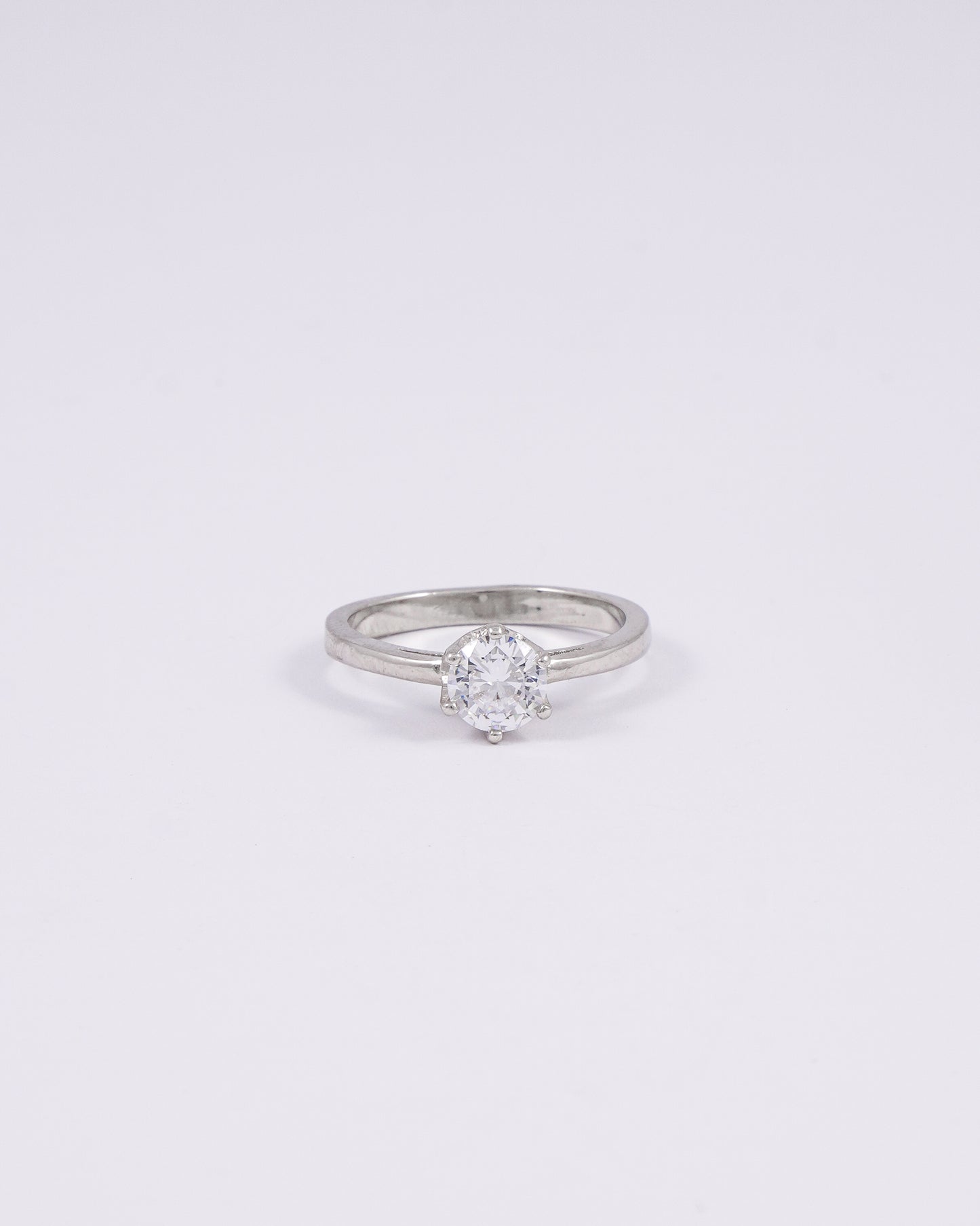 Silver Royalty Zircon Ring