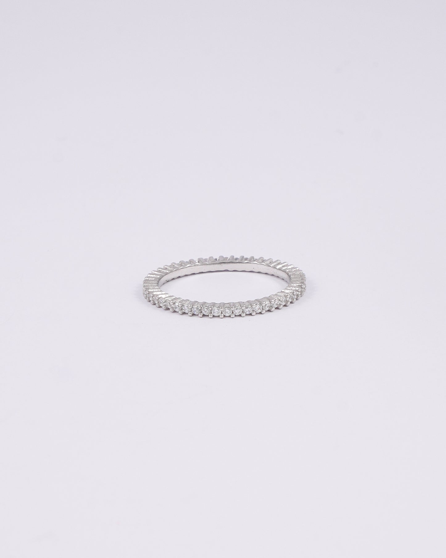 Silver Whisper Diamond Ring
