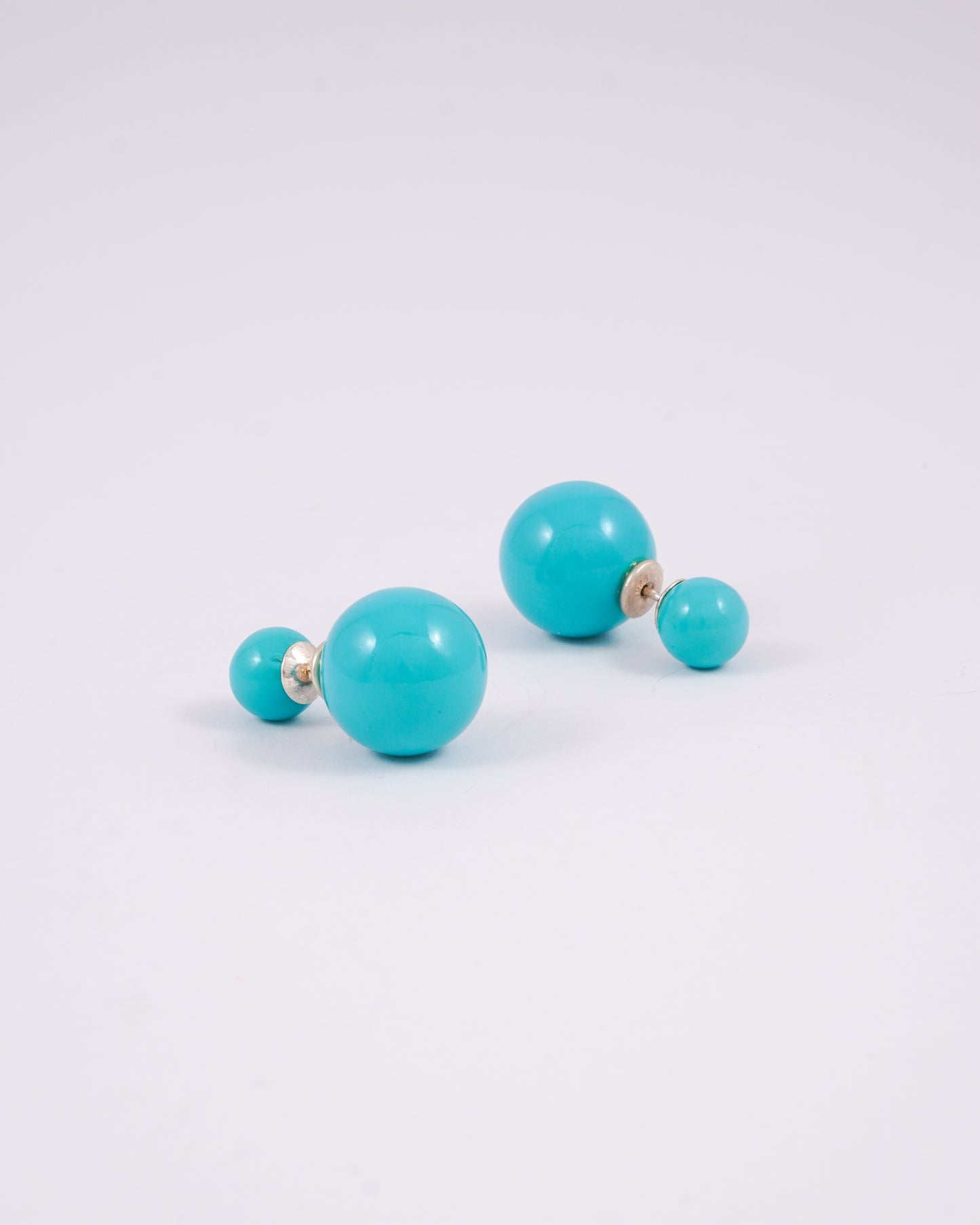 Silver Blue Glint Earrings