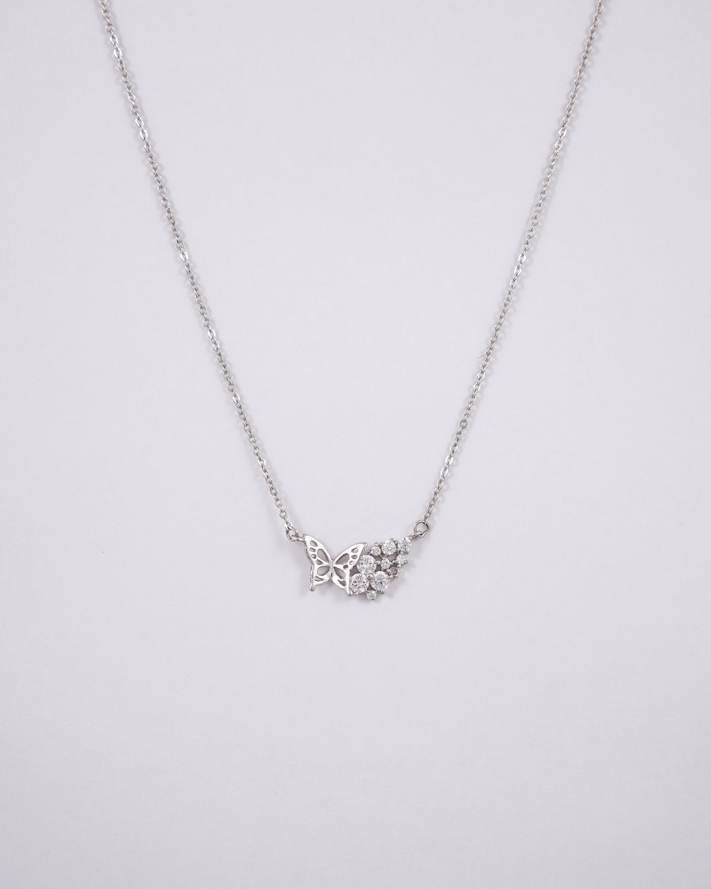Silver Flutter Aura Pendant