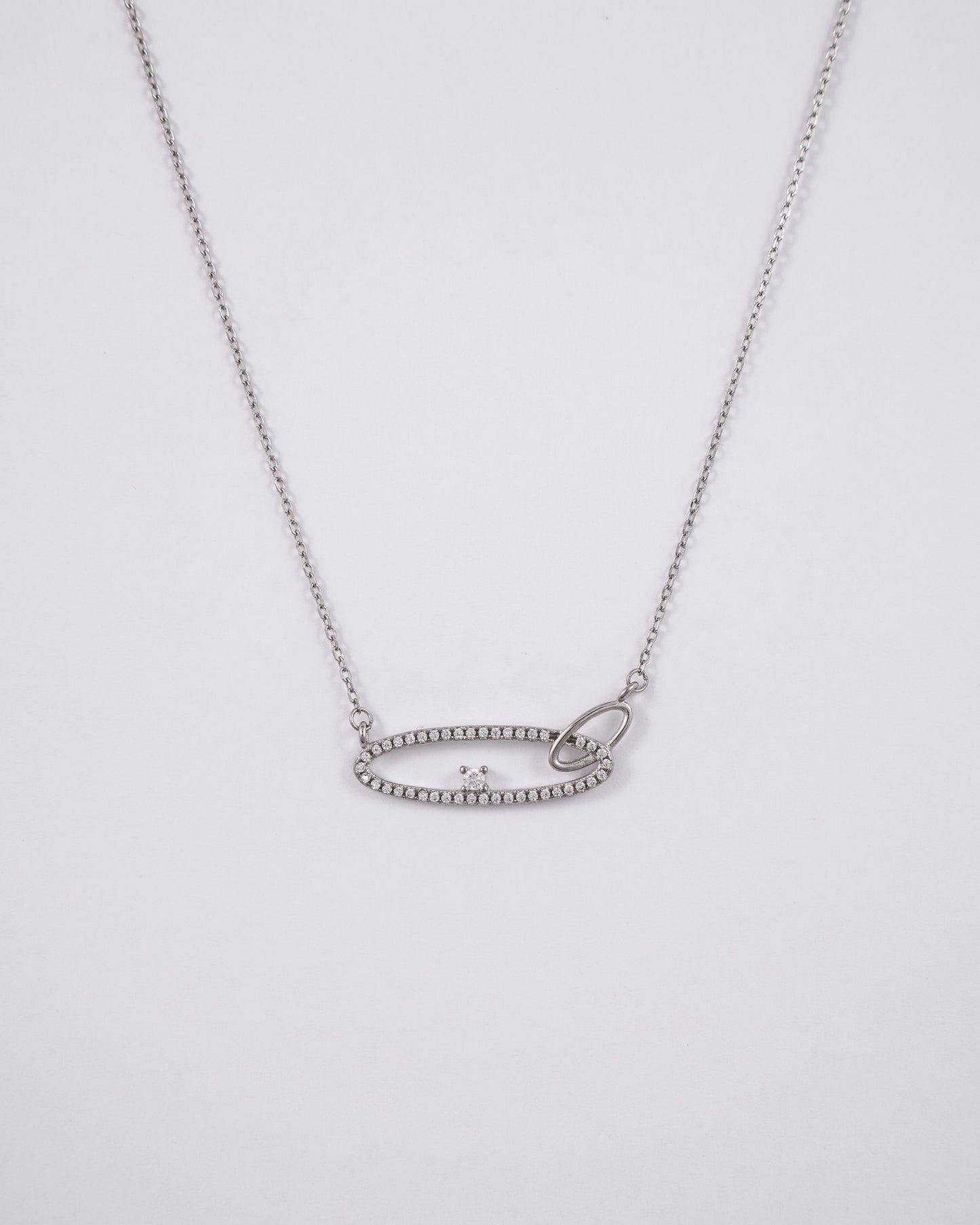 Silver Ecliptic Glow Pendant