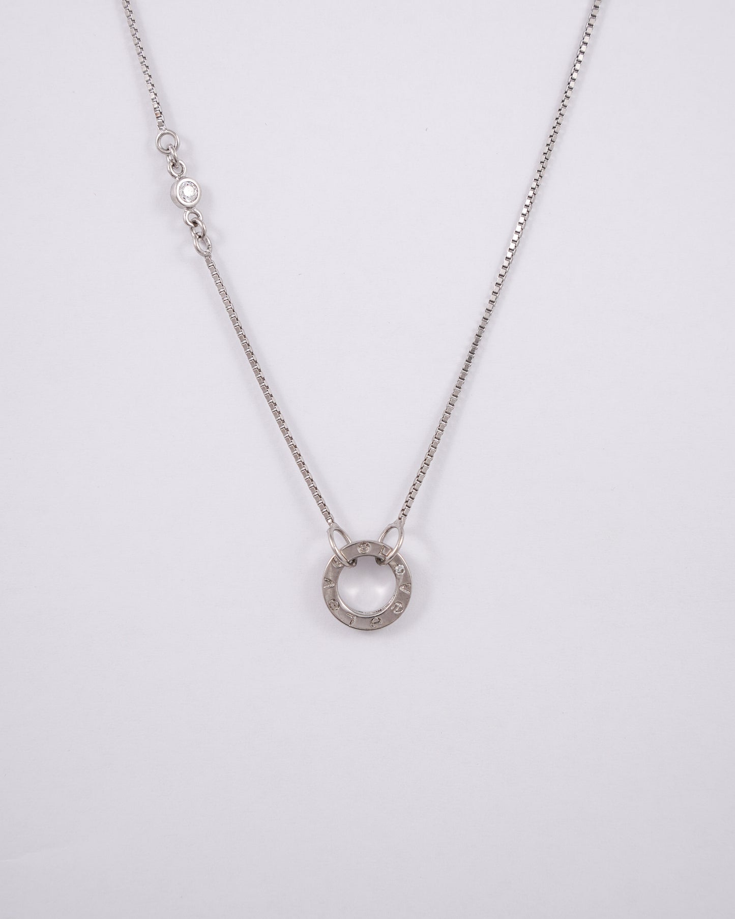 Silver Love in Circles Pendant