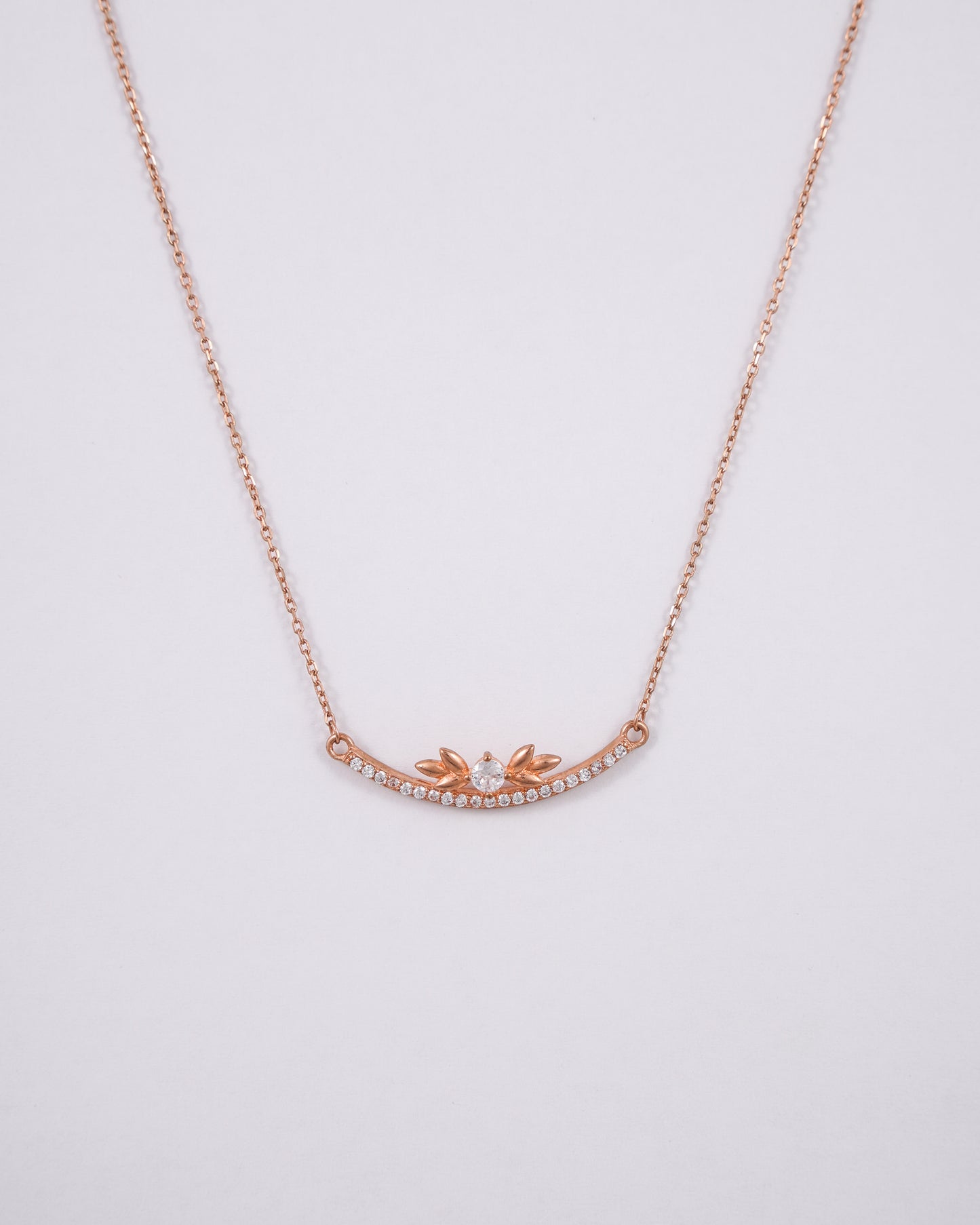 Rose Gold Blush Horizon Pendant