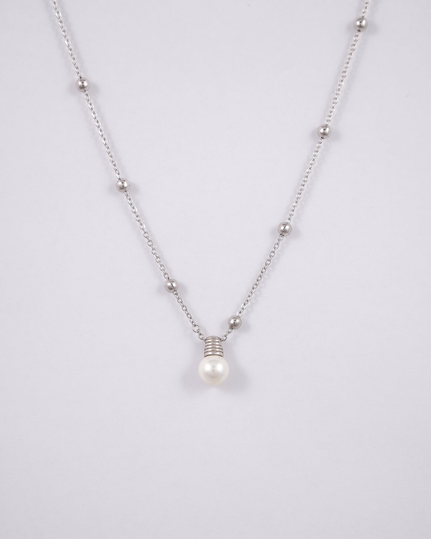 Silver Light Pearl Pendant