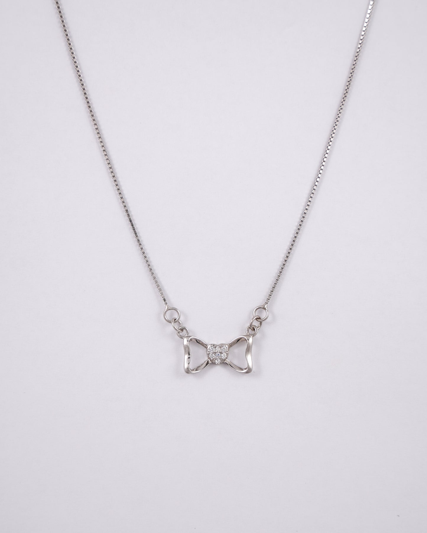 Silver Cupid Heart Pendant