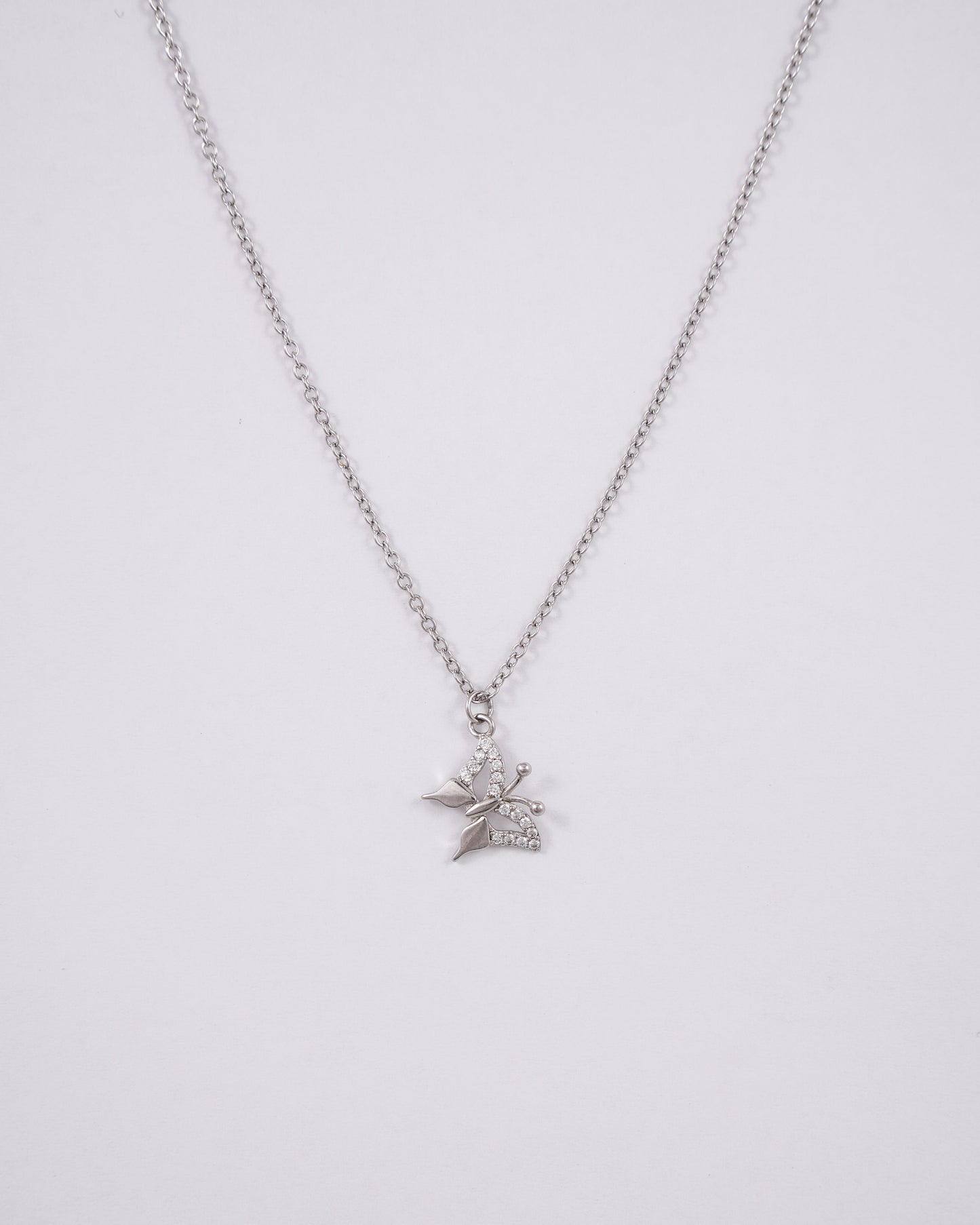 Silver Butterfly Pendant