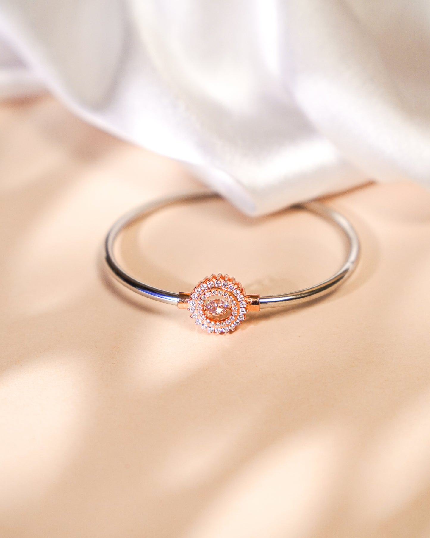 Radiant Rosé Silver Bracelet