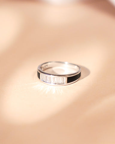 Silver Boldface Ring
