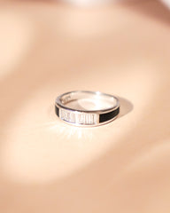 Silver Boldface Ring