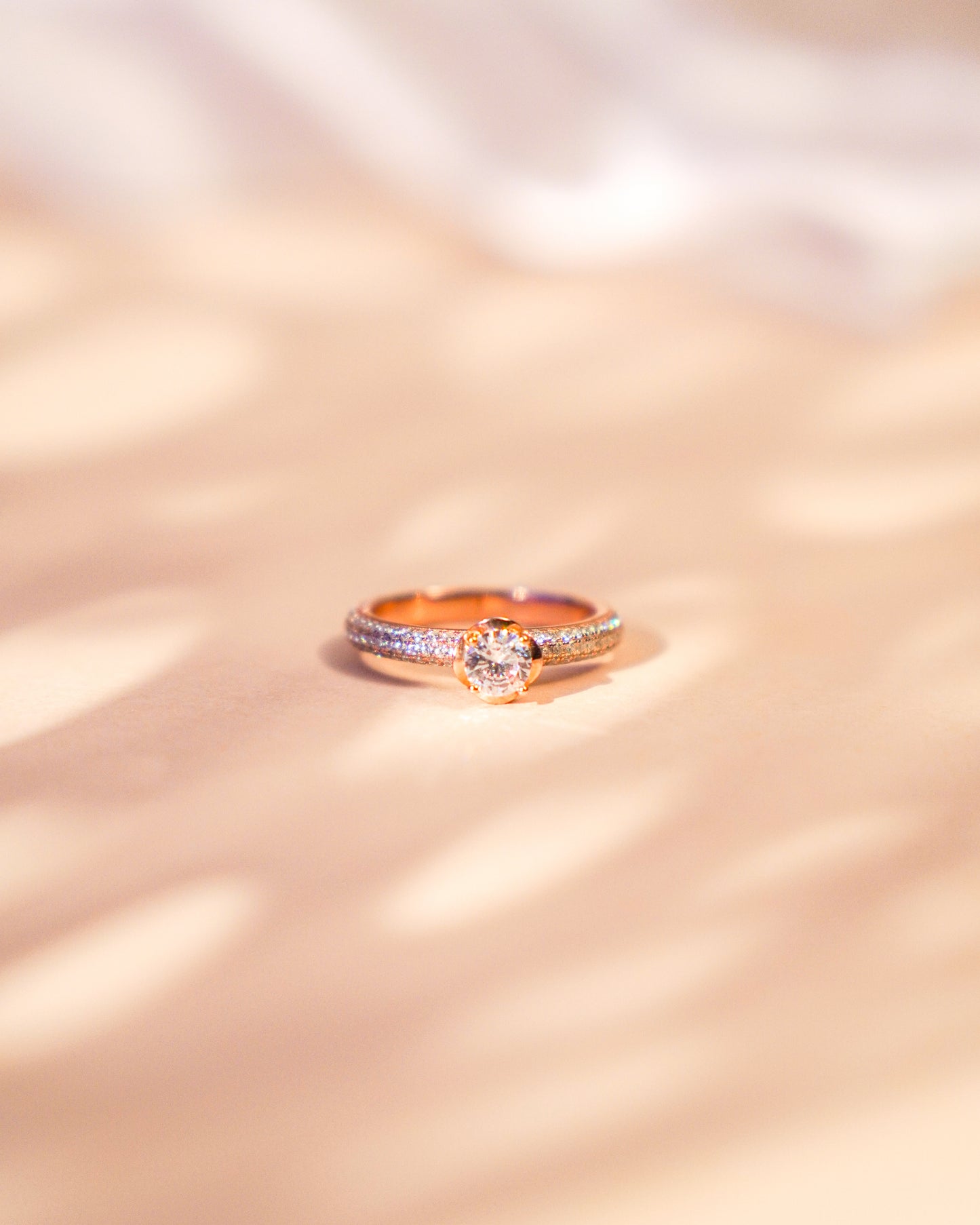 Silver Rose Gold Elegance Ring