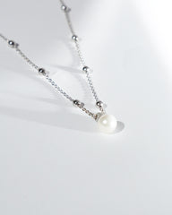 Silver Light Pearl Pendant