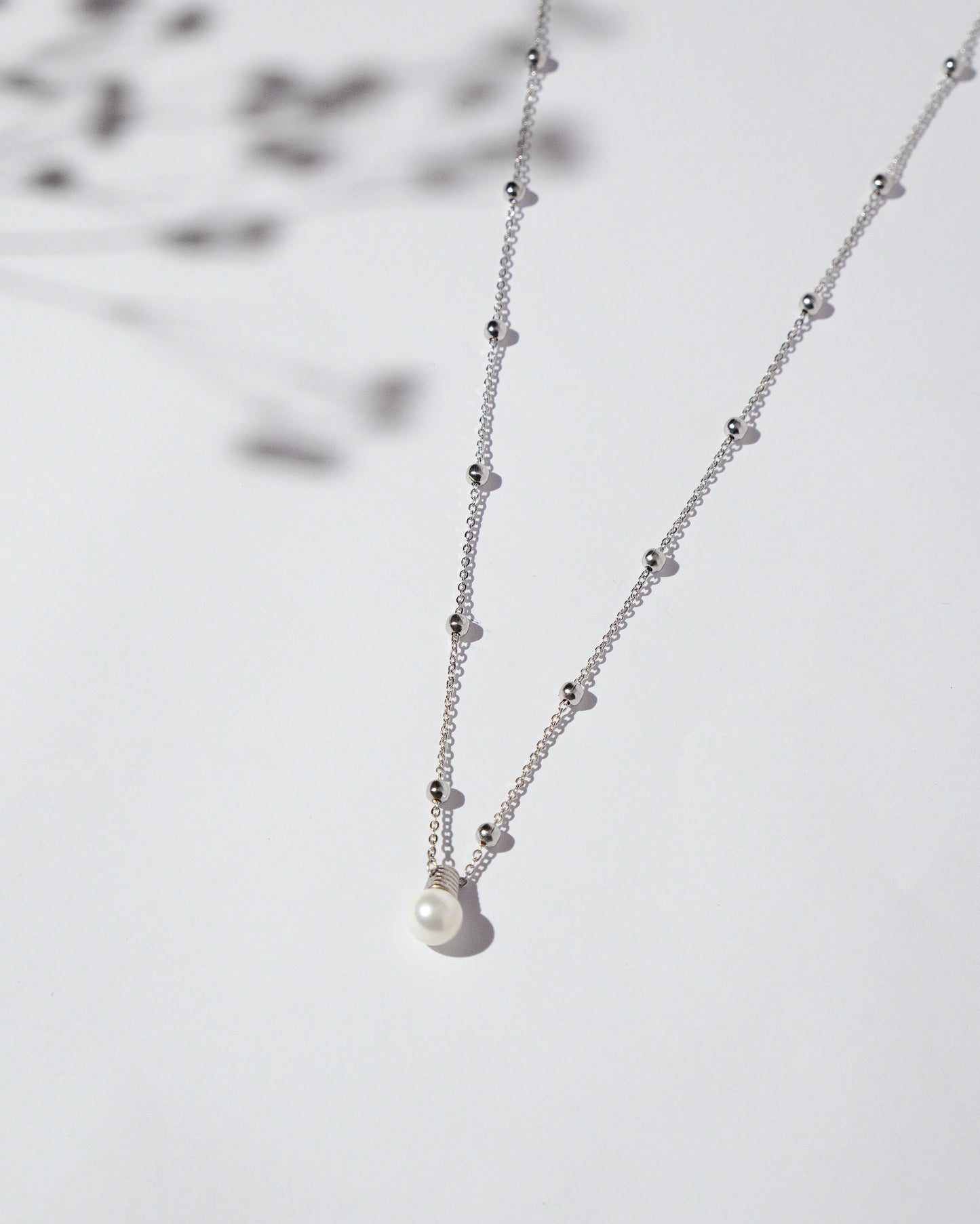 Silver Light Pearl Pendant