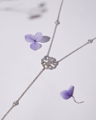 Dual Layer Silver Worldy Pendant