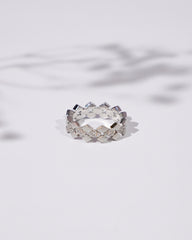 Silver Clear Stone Ring