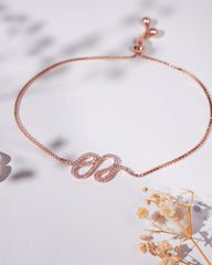 Rosé Elegance Silver Bracelet