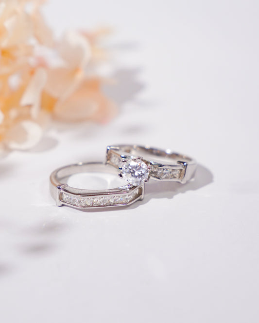 Silver Dual Ring Set Made For The Special