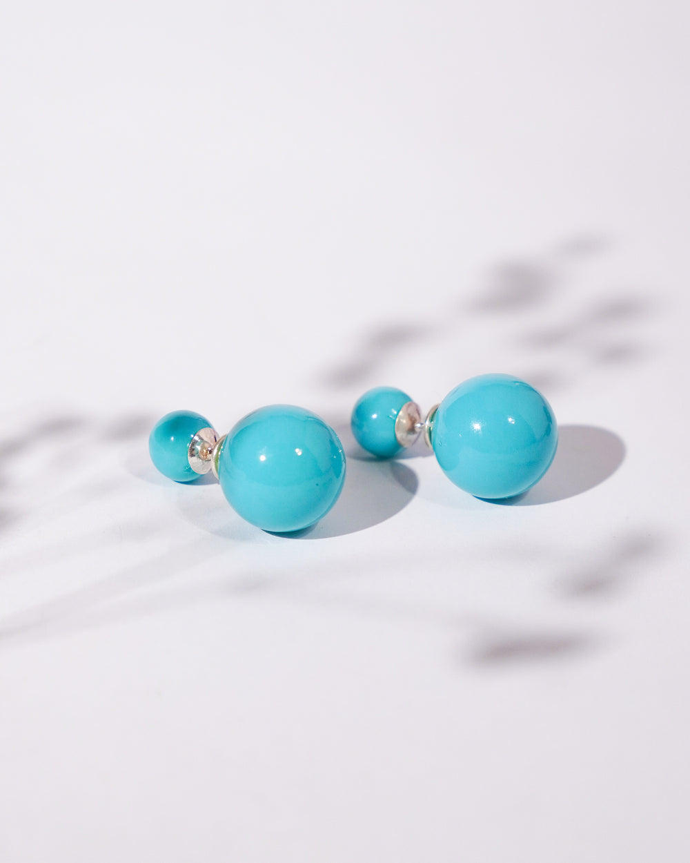 Silver Blue Glint Earrings