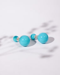 Silver Blue Glint Earrings