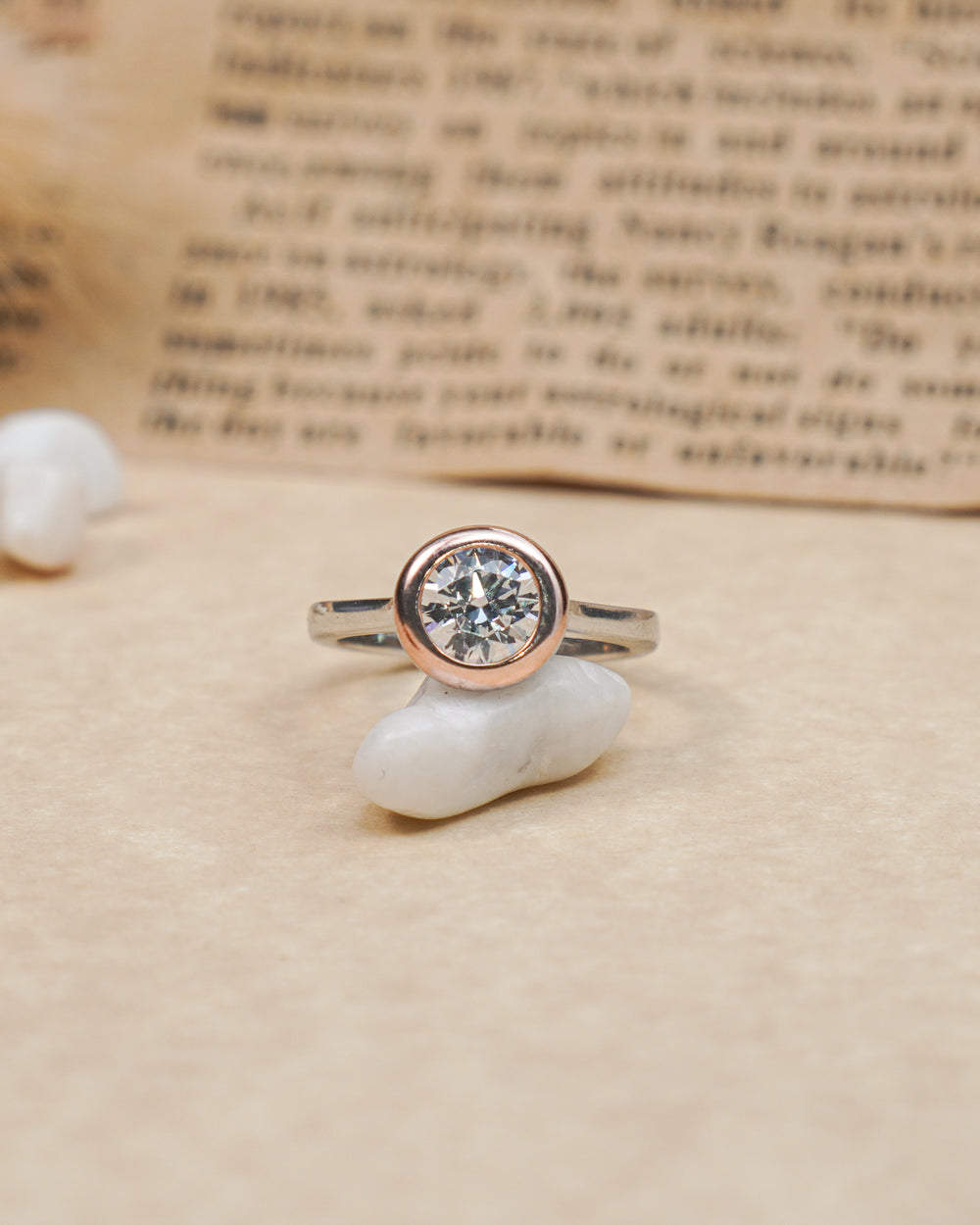 Silver Glimmer Diamond Ring