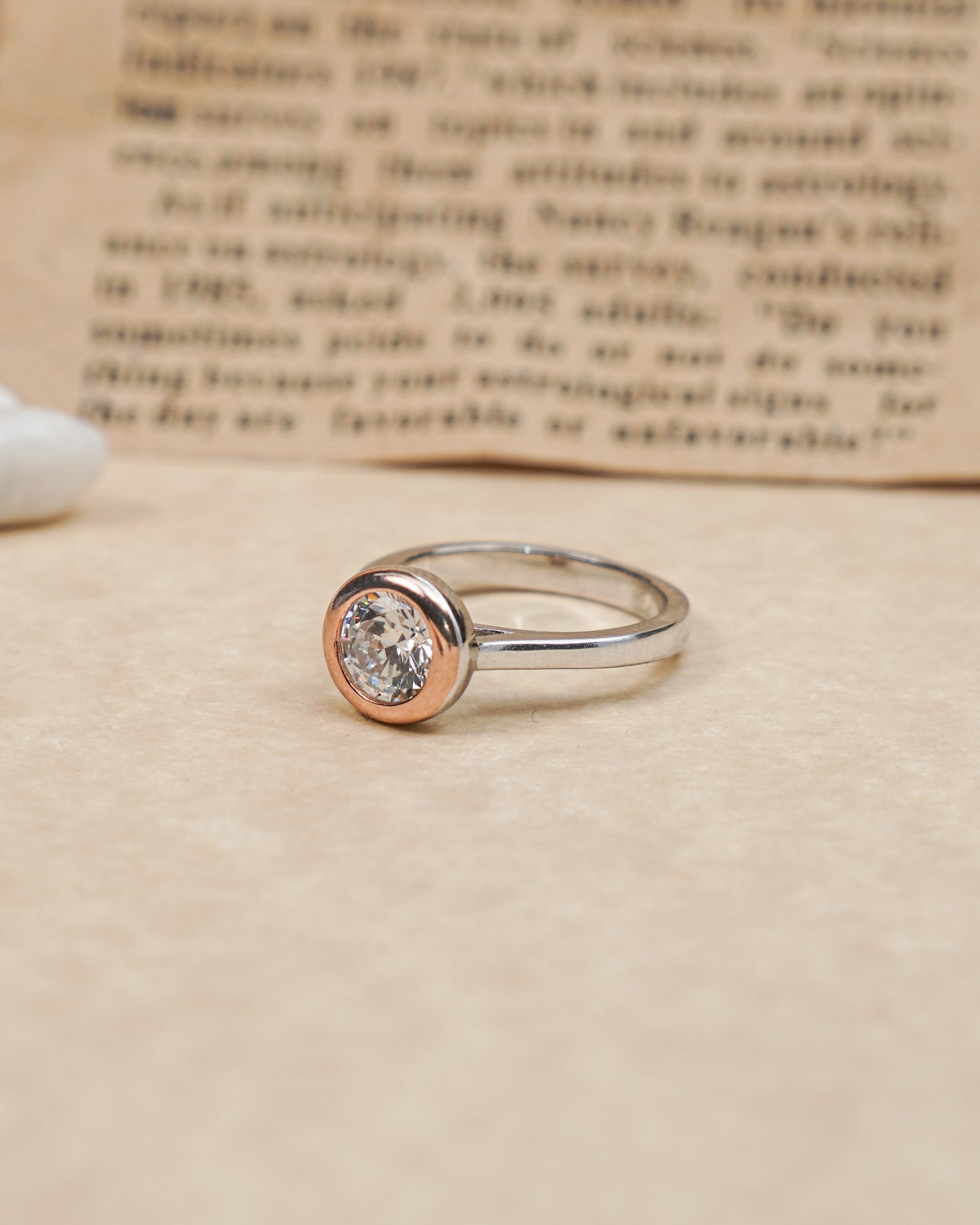 Silver Glimmer Diamond Ring