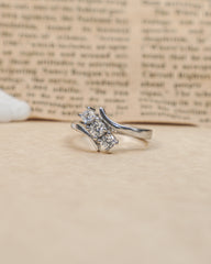 Silver 3 Diamond Ring